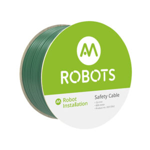 AM Robots Sicherheitskabel, grün, 3,6 mm, 3-lagiges, schlagfestes Sicherheitskabel zum Schutz vor Tierbissen und Gartengeräten