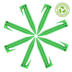 AM Robots Biodegradable Pegs 100 Pcs (Compostable) . These biodegradable pegs are approved by EU regulations. They decompose after 1-2 years and become compost.