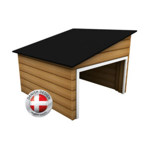 AM Robots Alpine Garage – Nature ist eine Garage für kleine und mittelgroße Roboter. Sie besteht aus hochwertigem und nachhaltigem Holz und verfügt über einen praktischen Stauraum für Zubehör und Werkzeuge für den Roboter.